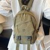 2025 новый модный атмосферный простой рюкзак однотонный школьный рюкзак большой вместимости сумка через плечо популярная маленькая квадратная сумка