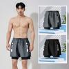 Short Pants Swimming Trunks Shorts Double Layer Men's Jogging Shorts  Surfing