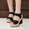New Fashion Wedge Sandals Women Summer Open Toe Fish Head Sandals Fashion Platform High Heels Women Shoes Size 35 -41