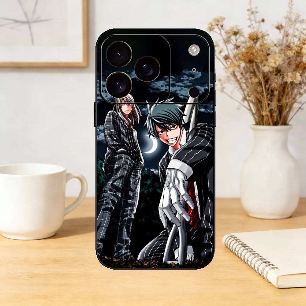 TOUGEN ANKI S-Shiki Ichinose Чехол для телефона Силиконовый черный Мягкий Для IPhone 17,16,15,14,13,12,11,SE,Plus Pro Max