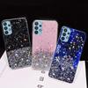 A33 A53 A03S A03 Core A13 5G Чехол для девочек с блестками и звездами, прозрачная мягкая задняя крышка из ТПУ для Samsung Galaxy A33 A53 A03S A03 Core A13 5G, блестящий чехол для телефона