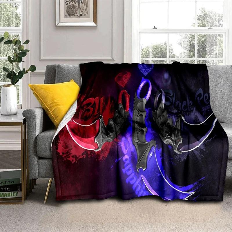 3D пистолет-нож USP, AK, M4, AWP, одеяло с патроном для винтовки, мягкое одеяло для дома, спальни, кровати, дивана, покрывало для пикника, детское одеяло