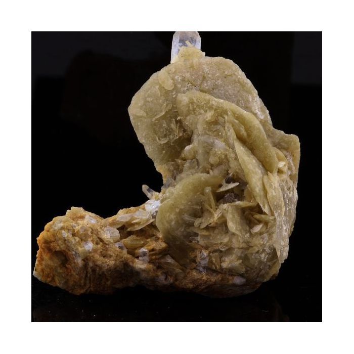 Sidérite, Quartz 126.1 carats