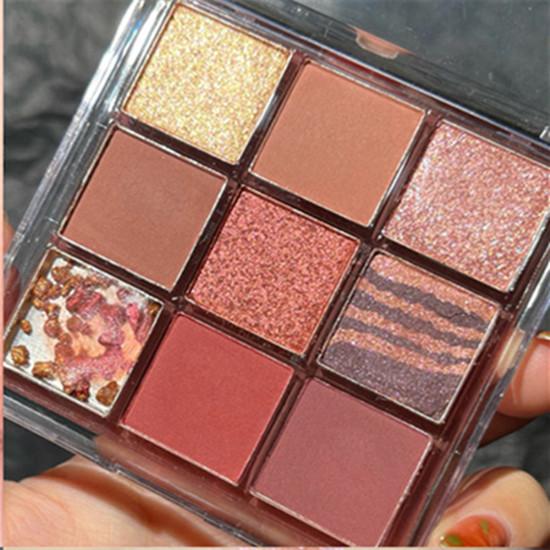 9 цветов матовые мерцающие тени для век Pallete блестящие тени для век водостойкие стойкие пигменты для глаз тени для век красота макияж косметический