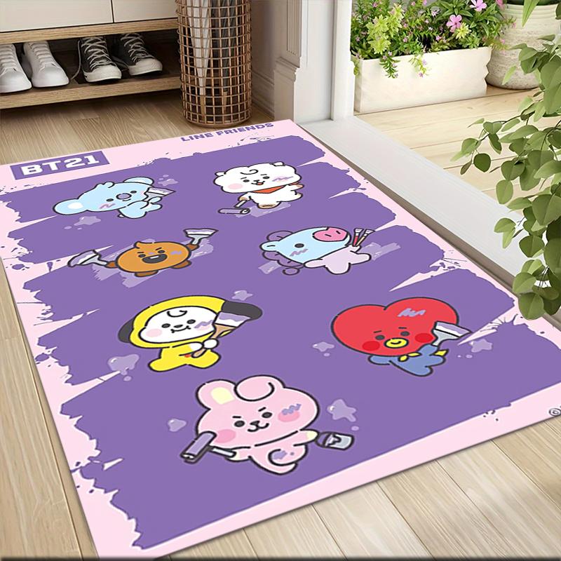 1Pc Cute Cupcake Friends Carpet Rug Customizable Soft Washable Antislip Home Living Room Sofa Mats Personalized Rug 091715