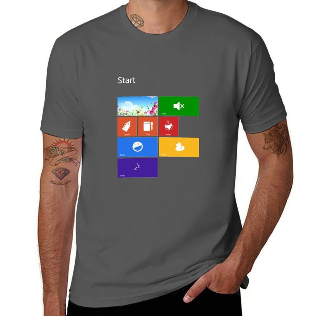 Parenting Start Menu  Windows 8 TShirt anime tshirt funny t shirts dark humor TShirt