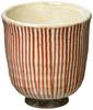Hasami Ware Rizaemon Kiln Kohiki Kyosenjiku Teacup, Small, Red, 14979
