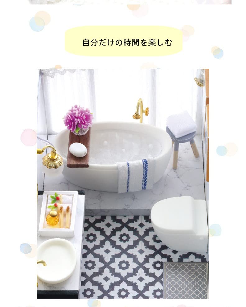 DIY Wooden Dollhouse Handmade Kit Set Miniature Collection Music Box Present Housewarming Gift with LED Light