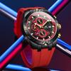 Men's Waterproof Luminous Calendar Quartz Watch Multi Functional Timing Bezel Sports Watch