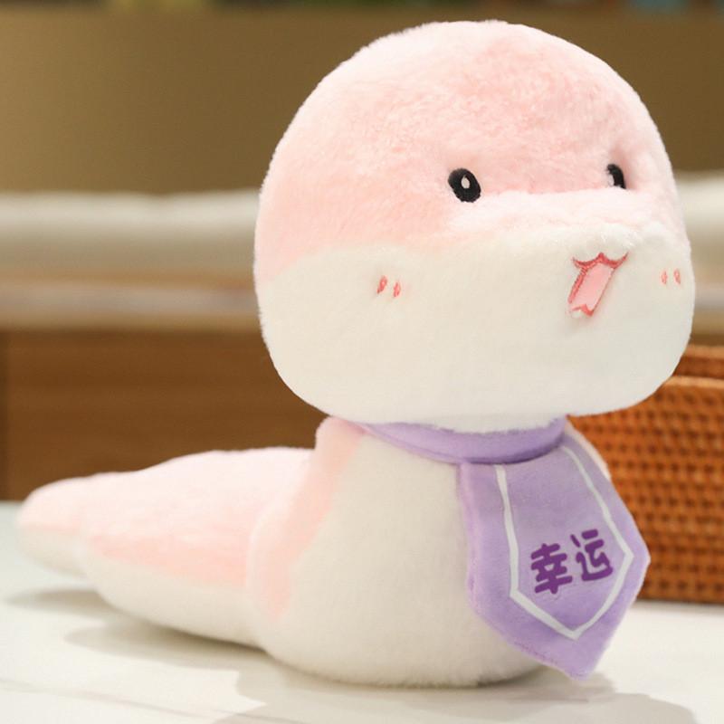 Adorable Plush Snake Soft Toy With Cute Bowtie Design Perfect For Kids And Collectors
