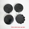Glossy Black+Matte Black Front Hood Emblem 82mm+Rear Badge 74mm+Wheel Hub Cap 68mm/56mm+steering Wheel Sticker D8 46mm for All BMW