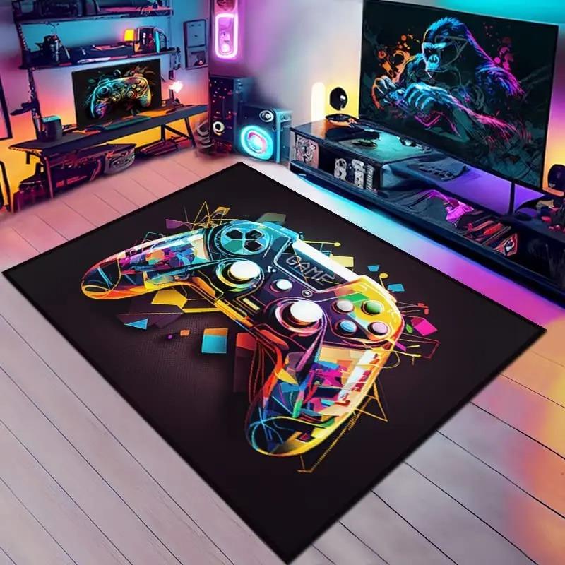 3D Игровой Ковер Ковер для Мальчиковой Комнаты Большой Игровой Коврик Дизайн Контроллера Детский Ползающий Игровой Противоскользящий Напольный Коврик Домашний Декор для Спальни Ковры