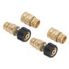 8pcs Pressure Washer Adapter Set Quick Coupler Fittings Metal Quick Connector for Car Washer