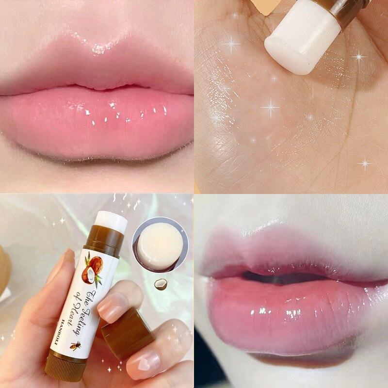 1pcs Natural Temperature Change Color Lipstick Fruity Lip Balm Moisturizing Nourishing Lip Gloss Make Up Cosmetics