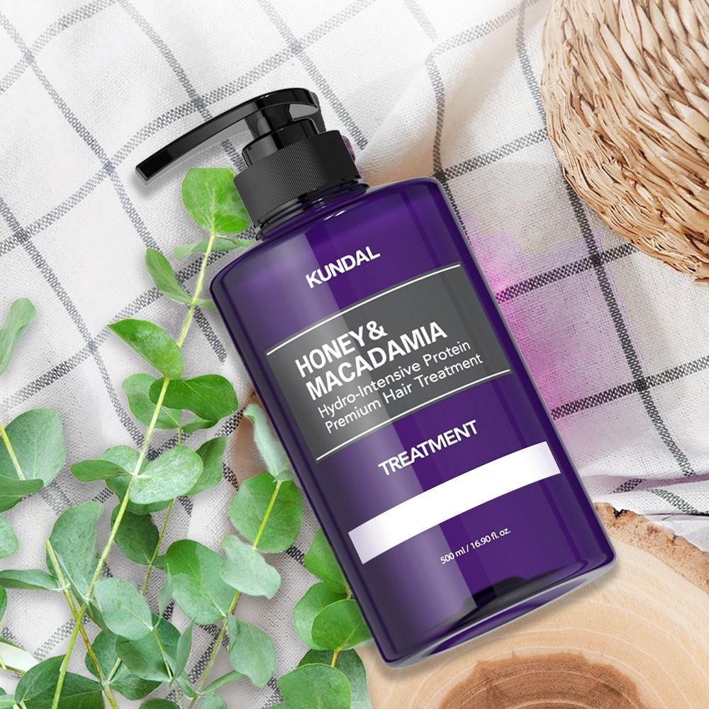 KUNDAL Honey & Macadamia Hair Treatment Pear & Freesia Fragrance, 500ml, 1 Unit