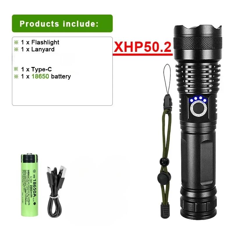 USB Rechargeable Flashlights Super Bright Portable Ultra Power Long Range Tactical Torch Lamp Outdoor Emergency Camping Lantern