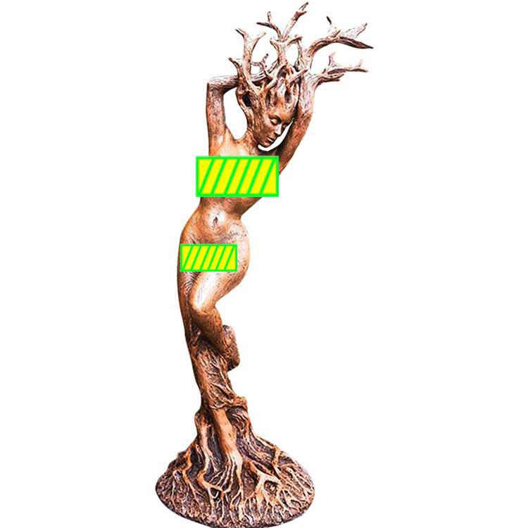 Creative Resin Forest Goddess Tree Statue for Home and Garden Decor