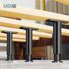 Adjustable Black Floorboard Support Legs for Furniture - Sofa, Table, Cabinet, Coffee Table, and Heightening Brackets with Foot Pads.
