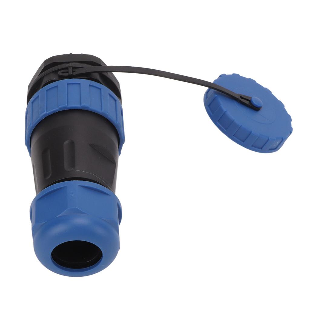 Waterproof Plug Socket Connector 380V 45A Back Nut Welding Free Aviation Power Connector 9 Pin, Contact Size 2.8x9mm
