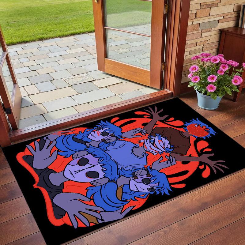 Crystal Velvet Rug Soft Non Slip Indoor Floor Mat Home DecorSally Face