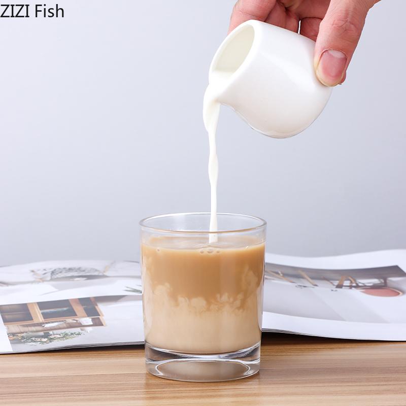 Креативный керамический молочник для кофе латте, вспениватель молока, бариста, цветок, банка для сгущенного молока, однотонные аксессуары для кофе