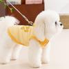 Dog Vest Spring and Summer Thin Jacquard Plaid Traction Bipod Teddy Bear Small and Medium Dog Pet Clothes