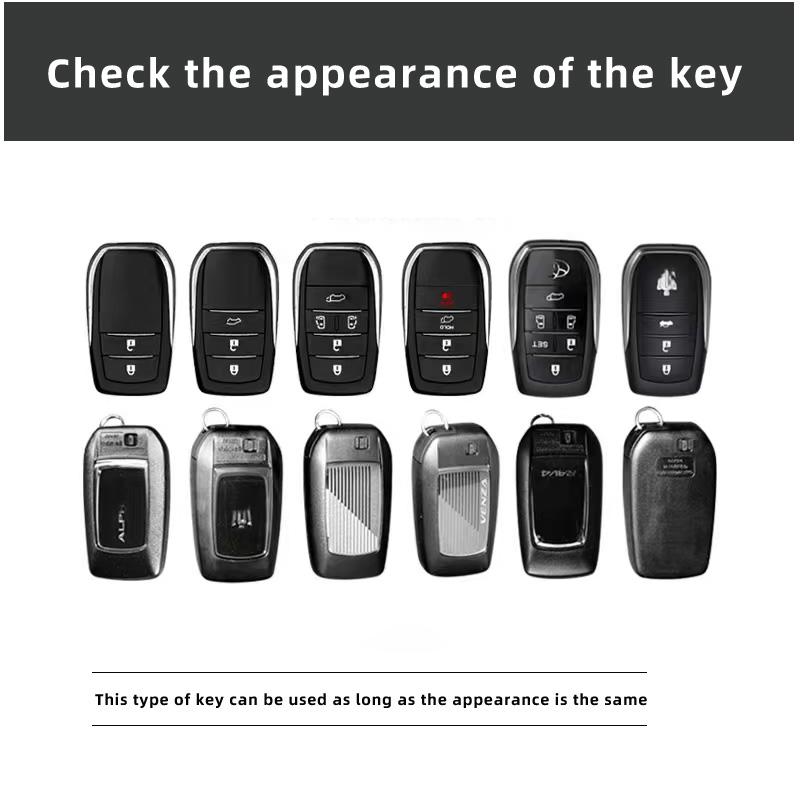 Пластиковый ABS+TPU Чехол-брелок для ключа зажигания Toyota Camry Corolla Prado 120 RAV4 Kluger Previa FJ Cruiser Land Cruiser