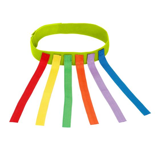 Outdoor Children Tail Pulling Game with 6 Colorful Belts Kindergarten Garden Lawn
