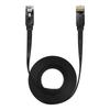 Baseus 15m High-Speed Flat Ethernet RJ45 Cable, 1Gbps, Black (Model: WKJS000301)