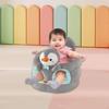 Baby Seat Chair Cover Plush Fabric Animal Shaped Infant Floor Slipcover Elephant Beige