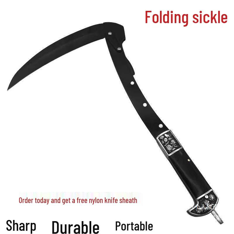 Складная нержавеющая стальная садовая серп Columbia для травы и сельского хозяйства