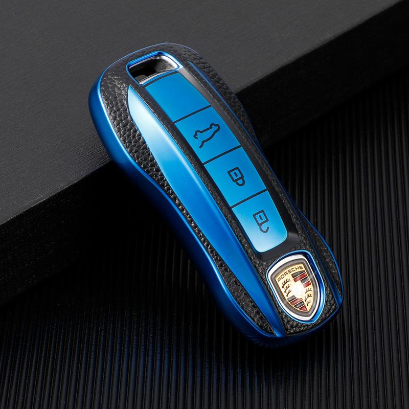 New Fashion TPU Car Key Case Cover For Porsche Panamera Cayenne 971 911 9YA Macan Boxster 34 Buttons Keyless Remote Protection