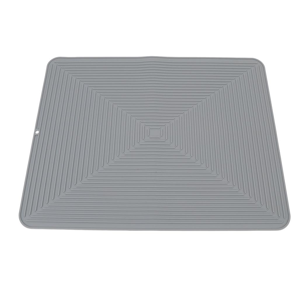 Silicone Dish Drying Mat Countertop Protector Ht Insulation Non Slip Drain Pad for Kitchen Counter