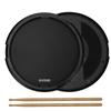 RVONE Practice Pad для барабанов – 12-дюймовый бесшумный пэд для тренировок, для начинающих и профессионалов, двусторонний резиновый пэд, совместим со стойкой для малого барабана