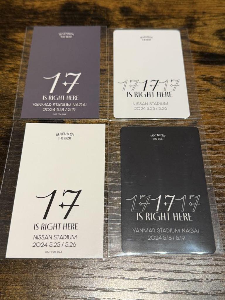 [USED] SEVENTEEN venue limited Jeonghan trading card set