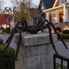 Realistic Spider Prop Halloween Decoration, Large Fake Furry with Red Plush Toy Eyes for Outdoor Indoor Yard Home Party Haunted House Decor