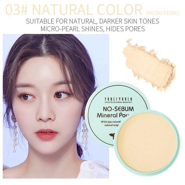 Натуральная матовая прессованная пудра, обеспечивающая контроль жирности, долговечная, водонепроницаемая, легкая пудра для лица, косметическая пудра