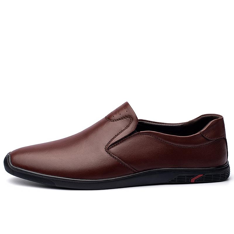Новые мужские туфли из натуральной кожи, удобные роскошные итальянские мужские мокасины, дышащие туфли-лодочки без застежек, мягкая прогулочная обувь