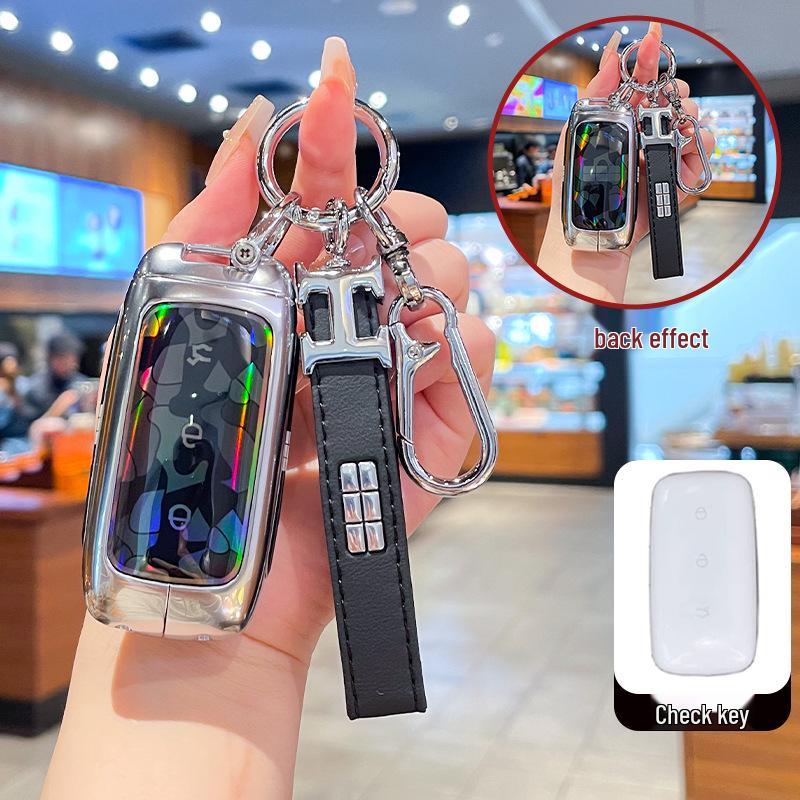 Чехол для ключей Galaxy Starry 8emp: 2025 Geely Explorer Звездный Корабль Издание Все включено Металлическая Пряжка Чехол