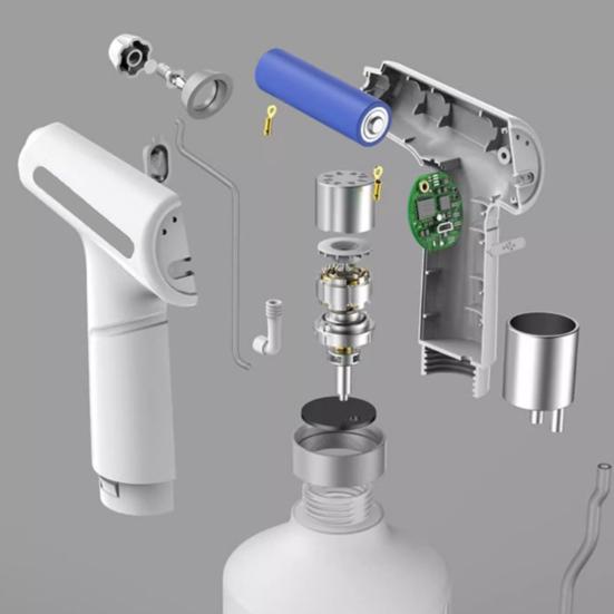 Электрический пульверизатор 0,26 галлона Автоматическая лейка Аккумуляторный опрыскиватель с USB-C и регулируемой насадкой Пульверизатор для растений для садоводства в помещении и на открытом воздухе