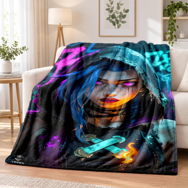 Arcane Flannel Throw Blanket Soft Warm Cozy For Sofa Bed Indoor Home Bedroom Use