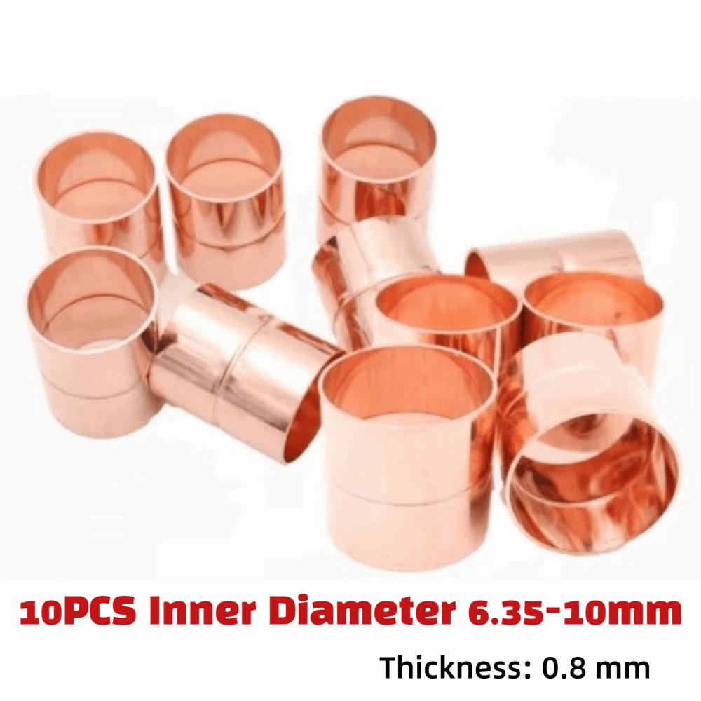 10PCS Copper Coupling Tube Fitting Equal Straight Weld Coupling Refrigeration Equipment