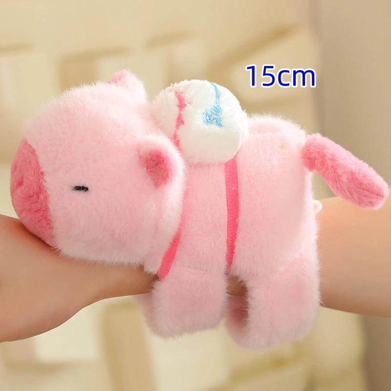 10/15 шт. игрушки Capybara Clap Circle Slap Wrap Wristband Bracelet Capybara Plush Hand Ring Fun Pop Circles Kids Gift