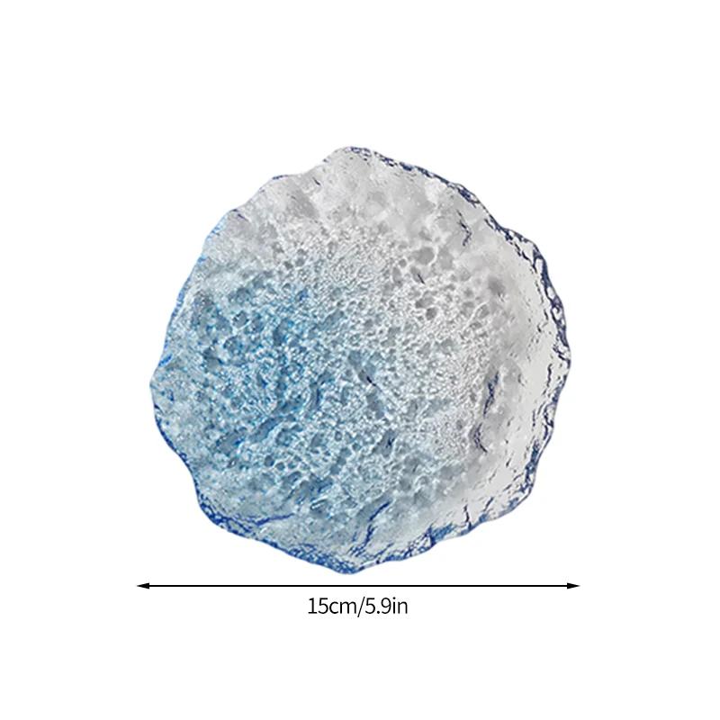 Прозрачный стеклянный поднос Декоративные подносы для хранения ювелирных изделий Кружка для кофе Фрукты Десерт Торт Тарелки Декор для рабочего стола Украшение стола