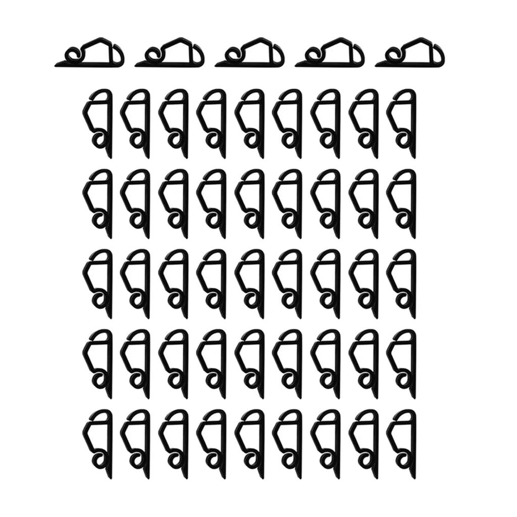 50 шт. Зажимы для рождественских гирлянд, зажимы для черепицы, вешалки, крючки для гирлянд-сосулек, зажимы для желобов для палубы, ветки деревьев, фестиваля, Хэллоуина