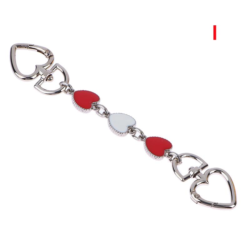 Bag Extension Chain Crossbody Heart-Shape Chain Strap Handbag Diy Hanging Buckle