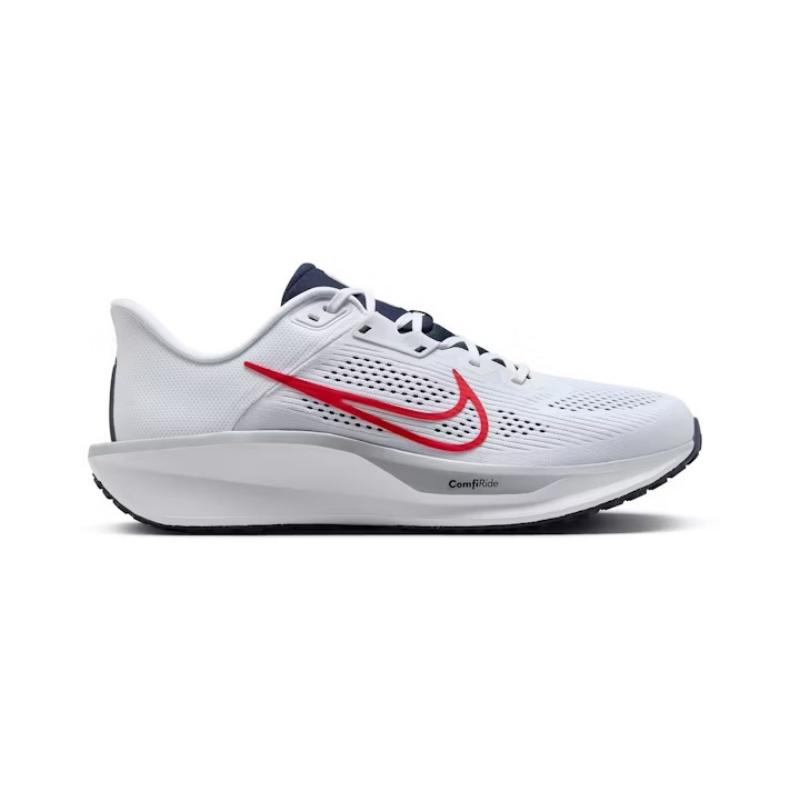 Nike Quest 6 White Obsidian Wolf Grey University Red Sneakers FD6033-107