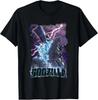 Godzilla Attack Ship Storm Purple Lightning T-Shirt