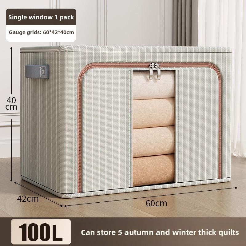 Контейнеры для хранения из ткани Оксфорд большой емкости со стальной рамой, складные тканевые ящики для хранения одежды, одеял, игрушек, для организации дома