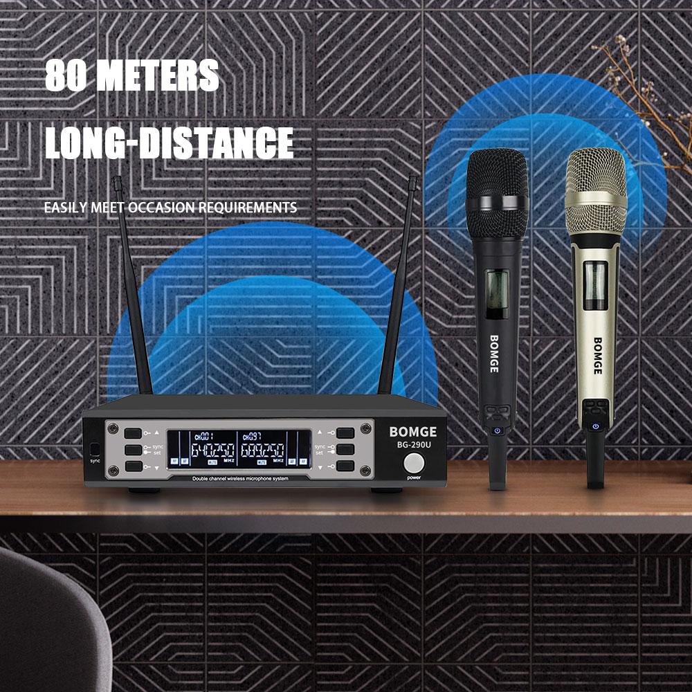 BG-290U Разнесенный беспроводной ручной микрофон, беспроводная микрофонная караоке-система